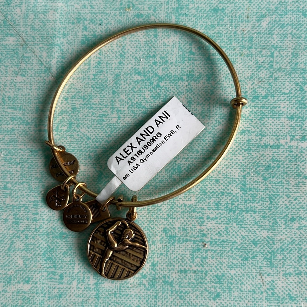 NWT Alex and Ani USA Gymnastics Bracelet